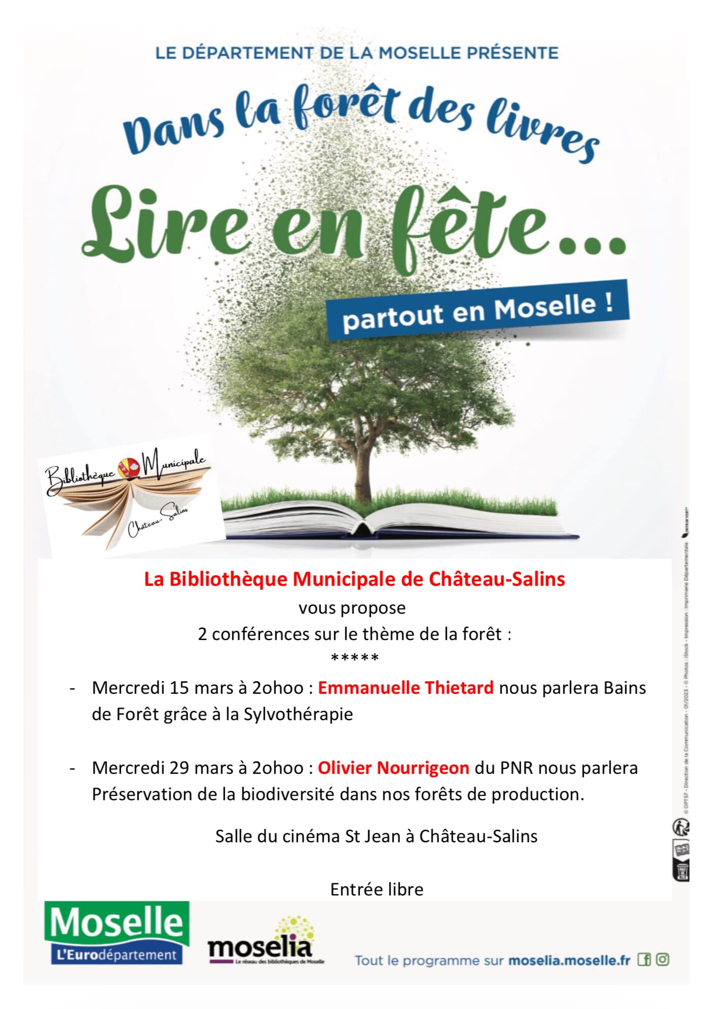 bibliothèque 15 et 29 mars