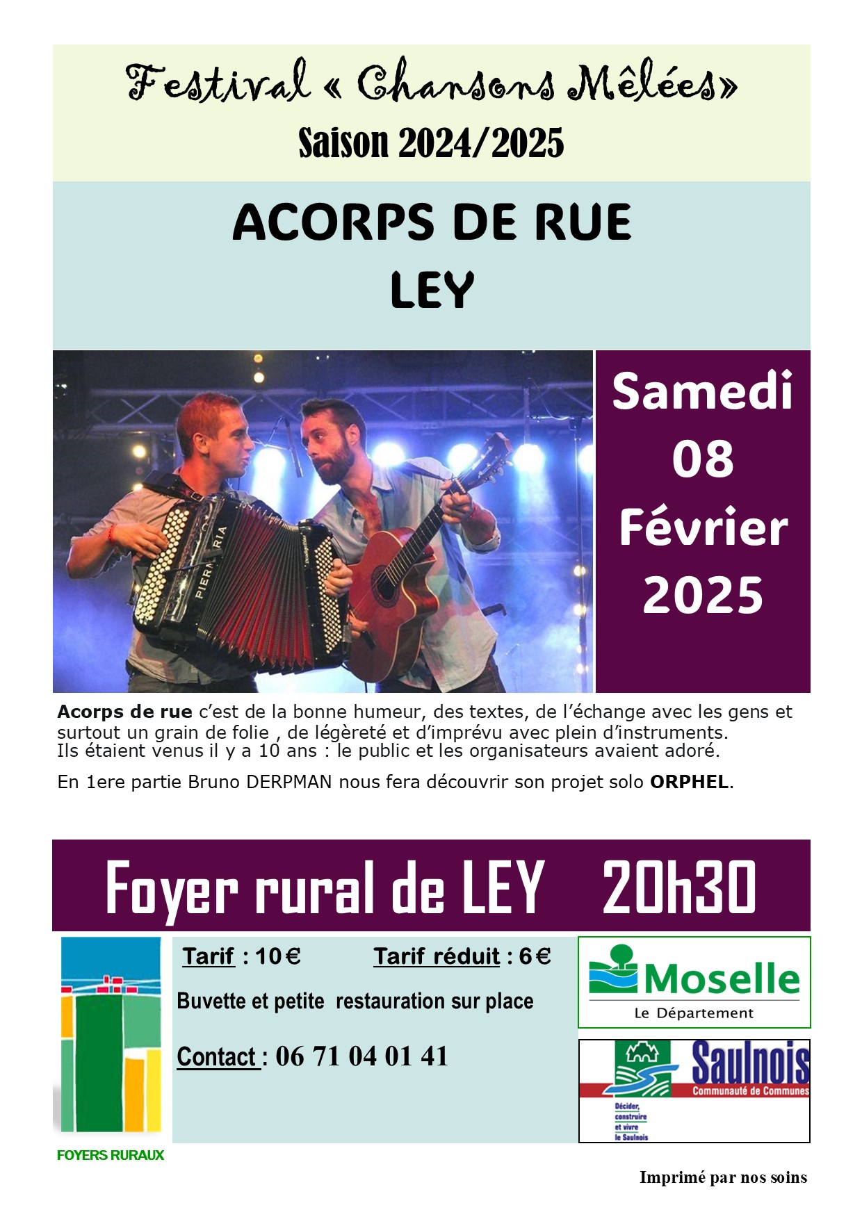 Tract ACORPS DE RUE 8 Février 2025