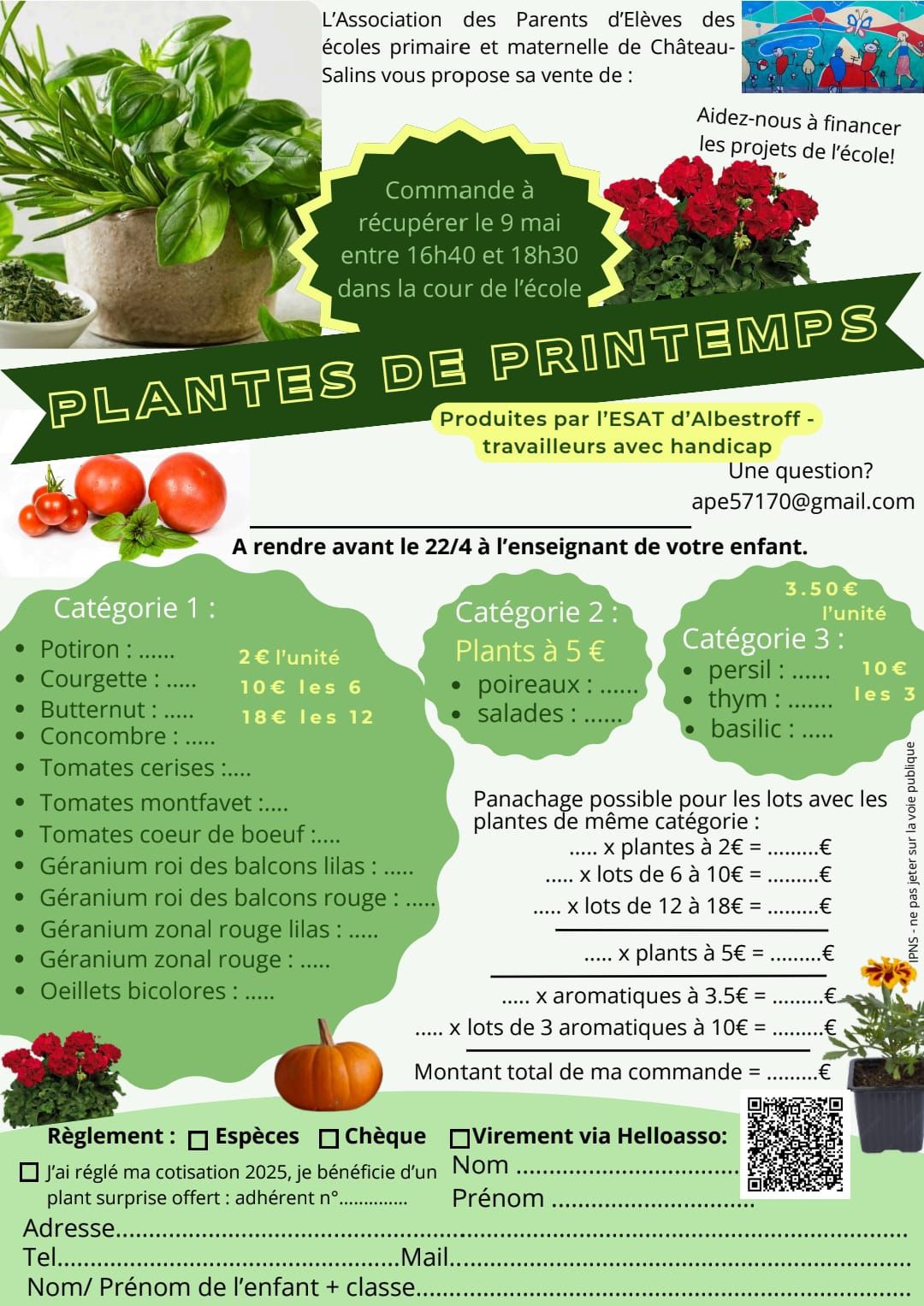 ape vente de plantes 2025